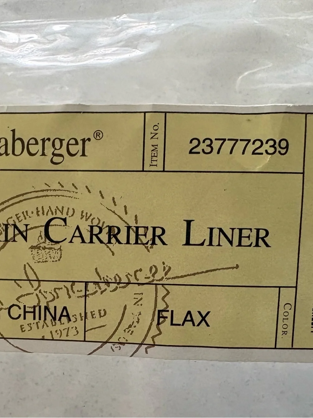 Longaberger napkin carrier